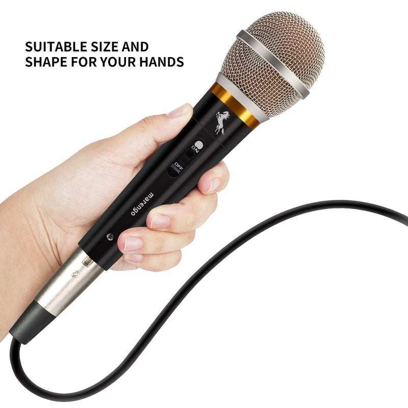 Marengo Handheld Dynamic Microphone for Karaoke Singing, Wired XLR Microphone with On and Off Switch and 13ft Detachable XLR Cable - Image 3