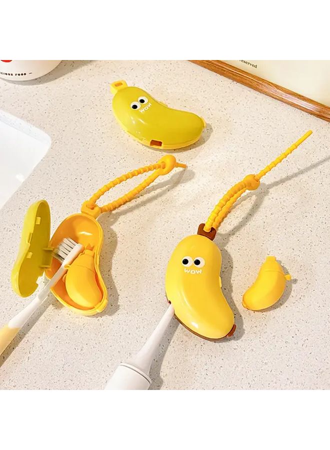 Green Banana Toothbrush Holder Travel Case for Electric Toothbrush and Toothpaste - Image 3