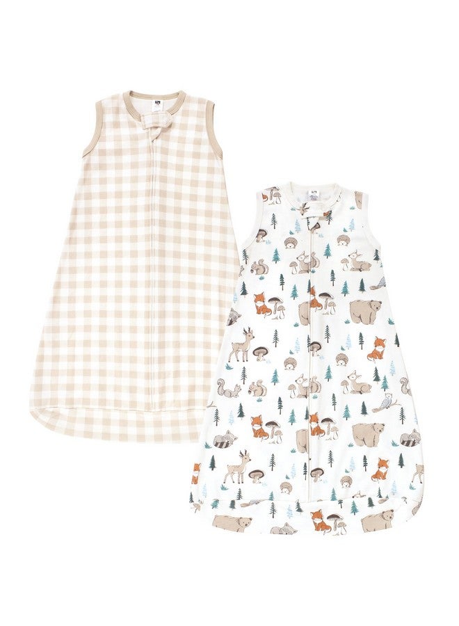 Hudson Baby Unisex Baby Cotton Long-Sleeve Wearable Sleeping Bag, Sack, Blanket, Boy Woodland Pals, 12-18 Months - Image 1