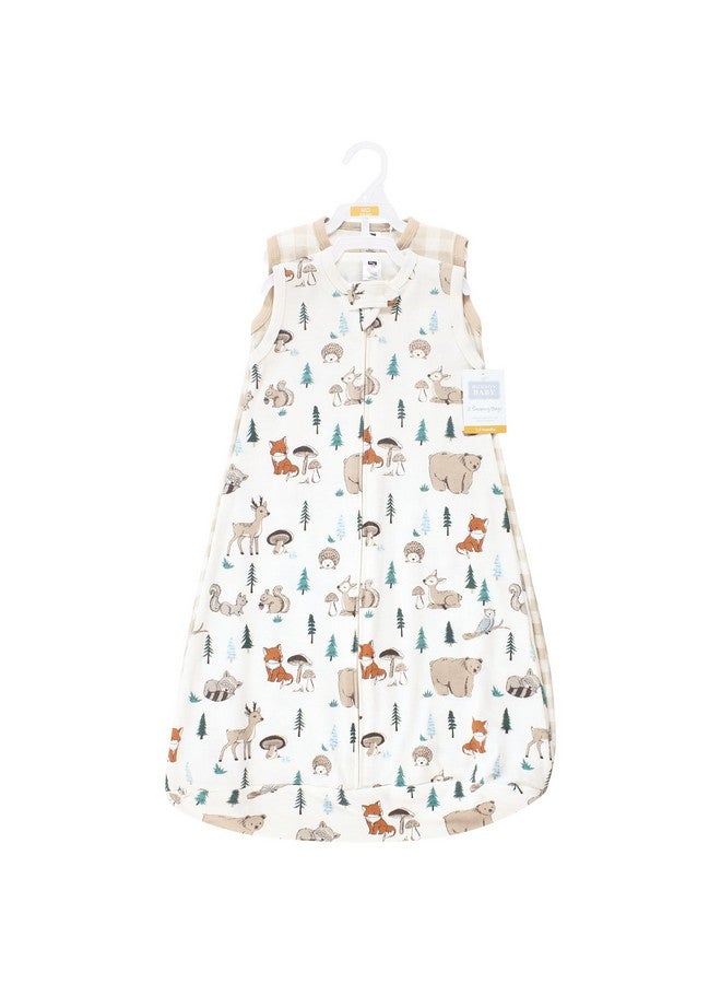 Hudson Baby Unisex Baby Cotton Long-Sleeve Wearable Sleeping Bag, Sack, Blanket, Boy Woodland Pals, 12-18 Months - Image 2