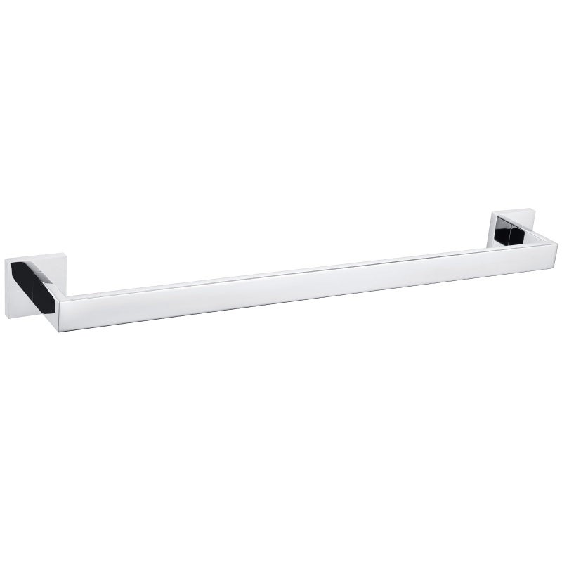 Angle Simple Bath Towel Bar 23.74", Angle Simple SUS304 Stainless Steel Bathroom Towel Holder, Shower Towel Rod, Single Towel Hanger Bar, Clothing Towel Rack for Wall, Polished Chrome - Image 1