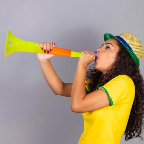 Wanna Party Vuvuzela Soccer Horn Collapsible Blow Horns Noise Maker Loud Sound Sports Horn Noisemaker for Sporting Events School Graduation Games Party Supplies Favors Accessories - Image 4
