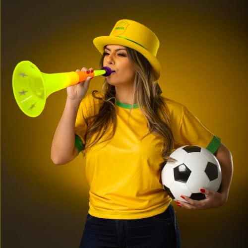Wanna Party Vuvuzela Soccer Horn Collapsible Blow Horns Noise Maker Loud Sound Sports Horn Noisemaker for Sporting Events School Graduation Games Party Supplies Favors Accessories - Image 2