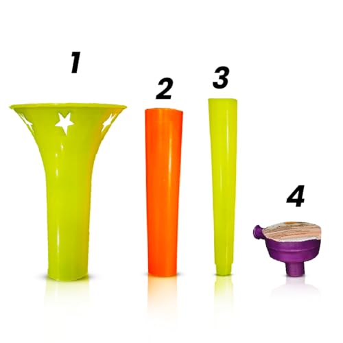 Wanna Party Vuvuzela Soccer Horn Collapsible Blow Horns Noise Maker Loud Sound Sports Horn Noisemaker for Sporting Events School Graduation Games Party Supplies Favors Accessories - Image 5