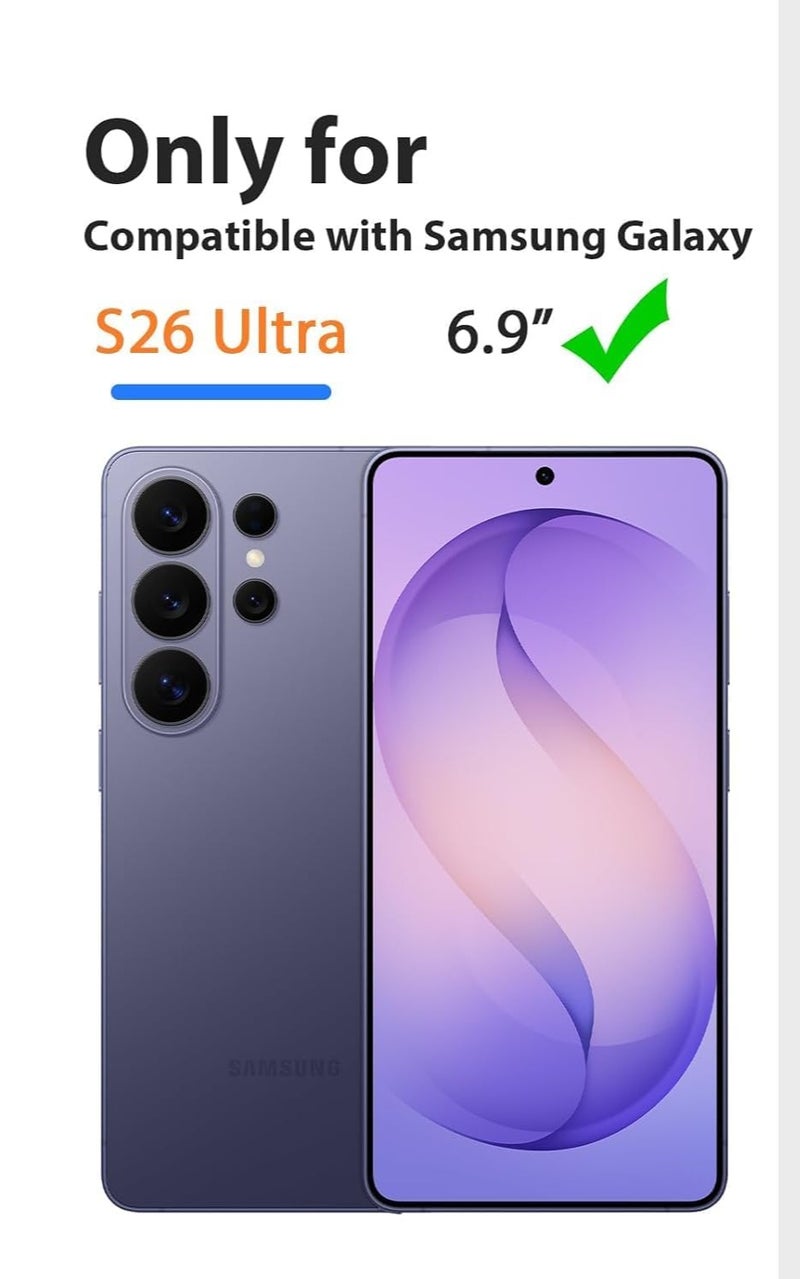 Samsung Galaxy S26 Ultra Case Silicone Soft Rubber Gel Protective Cover For Galaxy S26 Ultra Matte Plain Solid Color Cover with Camera Protection For Samsung Galaxy S26 Ultra 6.9-inch - Image 2