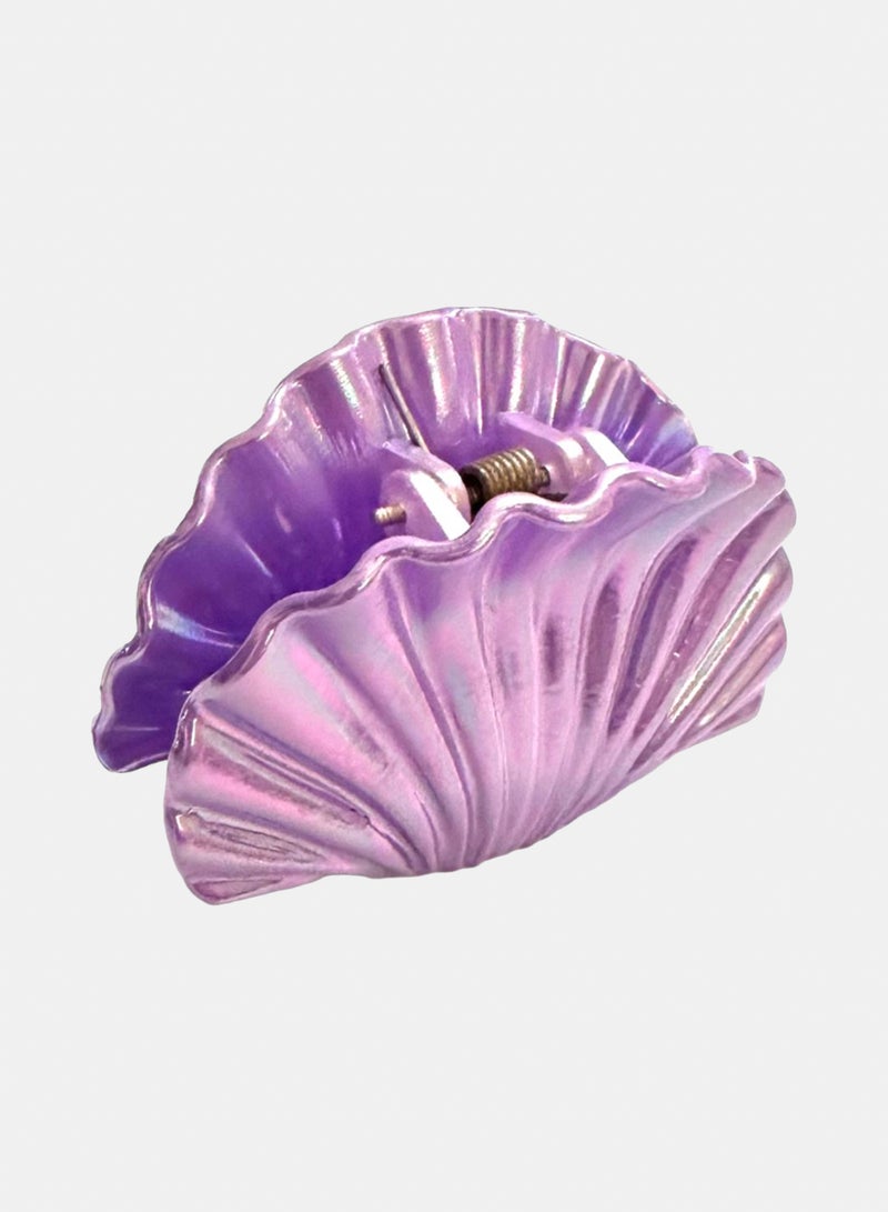 Trio Earrings Mermaid Purple Hair Claw Clip - Image 1