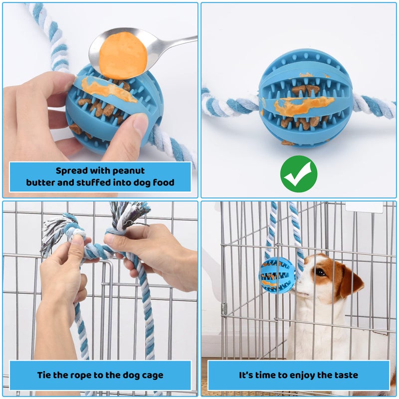 ChengFu Interactive Dog Toys, Crate Training Aids for Puppies, Reduce Stress Anxiety Peanut Butter Dog Food Treat Dispenser Toys - Image 5