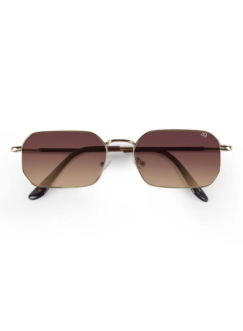 Woggles UV Protection Hexagonal Sunglasses| Men & Women
