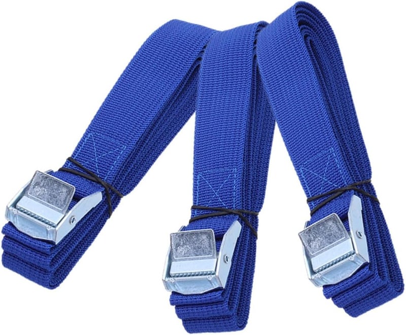 PRETYZOOM 3pcs Adjustable Cam Buckle Straps for Secure Cargo Tie Down Heavy Duty Nylon Straps for Trucks Trailers Motorcycles and Outdoor Adventures - Image 1