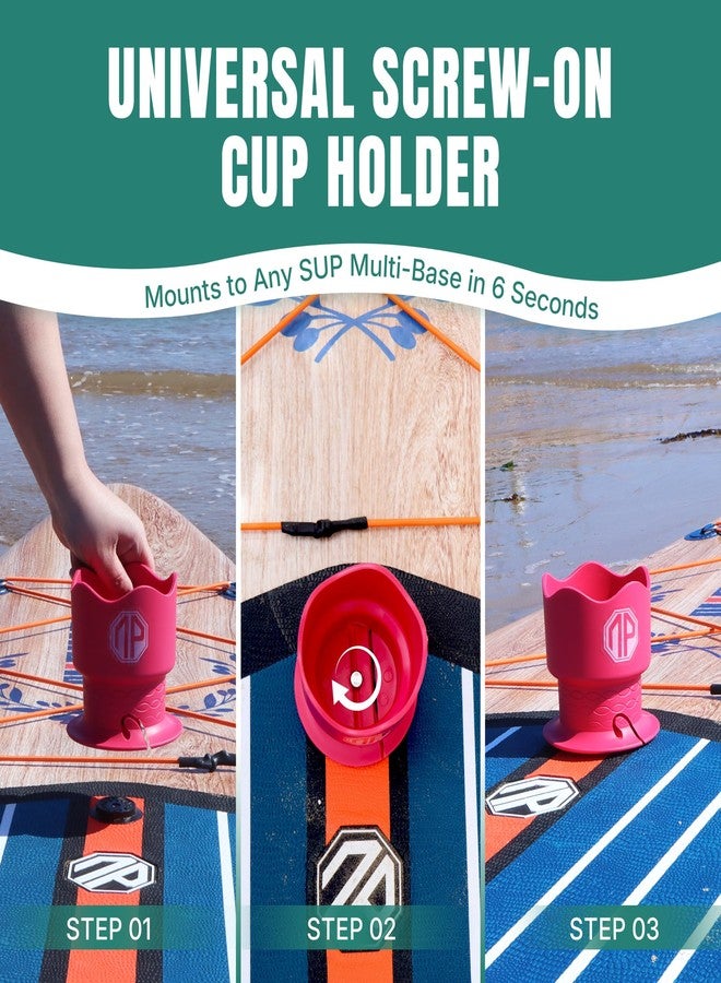 niphean Paddle Board Cup Holder 2 Pack, Versatile Kayak Accessories Drink Holder for Various Container Sizes, Durable and Stable Boat Cup Holder for SUP Paddleboard & Kayak - Image 5