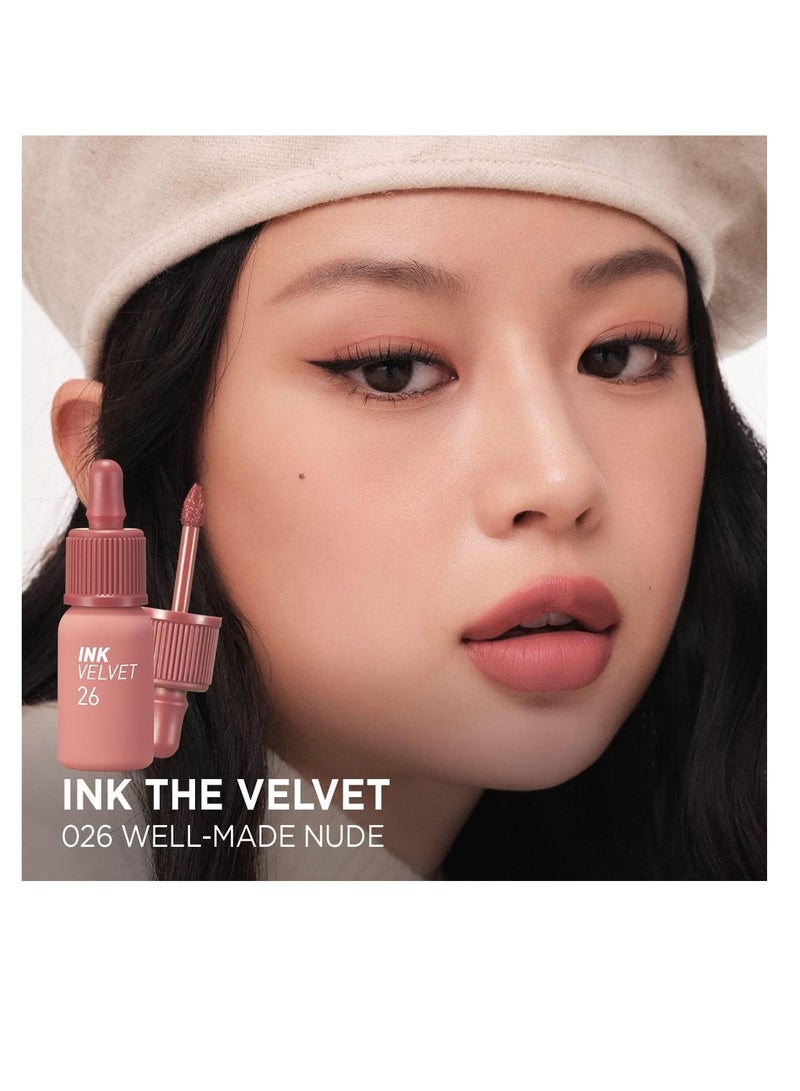 Peripera Ink the Velvet Lip Tint  #026 WELL-MADE NUDE, 0.14 fl oz - Image 2