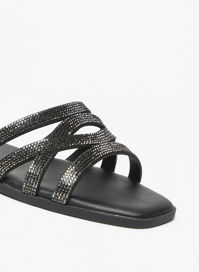 Celeste WomenS Embellished SlipOn Flat Sandals