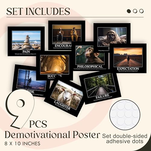 97 Decor Funny Demotivational Poster for Office Sarcastic Motivational Wall Art Print Ironic Inspirational Posters Snarky Quotes Picture Demotivational Gifts for Colleagues 10x8 UNFRAMED - Image 3