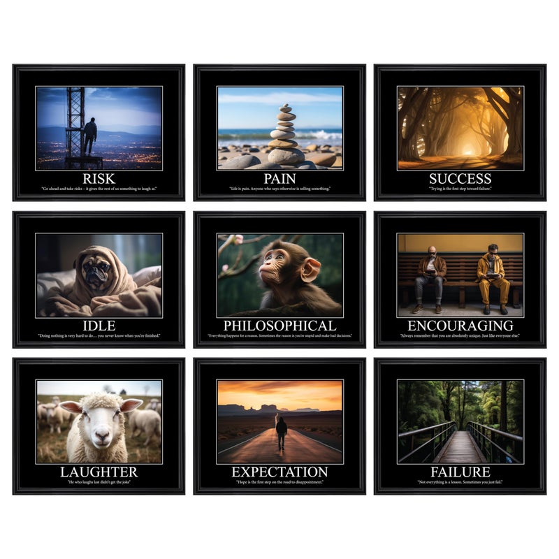 97 Decor Funny Demotivational Poster for Office Sarcastic Motivational Wall Art Print Ironic Inspirational Posters Snarky Quotes Picture Demotivational Gifts for Colleagues 10x8 UNFRAMED - Image 2