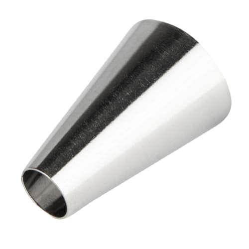 Restaurantware Pastry Tek Piping Tip 1 Round Round Tip For Icing 12 CorrosionResistant Stainless Steel Icing Tip DishwasherSafe Decorate Cupcakes Cakes or Cookies