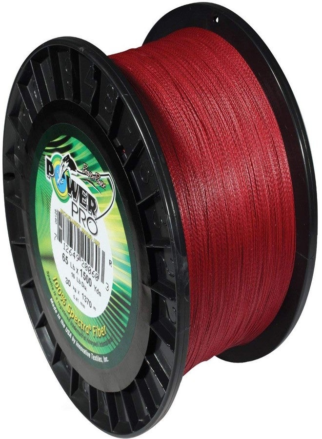 Power Pro Spectra Fiber Braided Fishing Line, Vermilion Red, 150YD/80LB