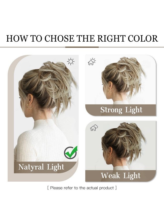 أتش أم دي مجموعة إكسسوارات شعر مكونة من 5 قطع من HMD، كعكة شعر فوضوية، تسريحة شعر مرفوعة للنساء، وصلات شعر على شكل ذيل حصان مع شريط مطاطي مرن، تسريحة شعر مرفوعة طويلة، مجموعة إكسسوارات شعر فوضوية للنساء (12H24) - Image 5