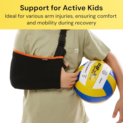 BraceUP Arm Sling for Kids - Comfortable Adjustable Support for Children, Arm Support, Easy On/Off Design (3.5-5 feet tall) - Image 5