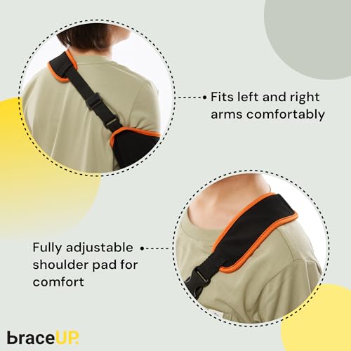 BraceUP Arm Sling for Kids - Comfortable Adjustable Support for Children, Arm Support, Easy On/Off Design (3.5-5 feet tall) - Image 4