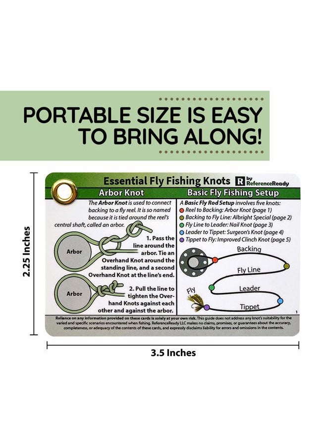 ReferenceReady Fly Fishing Knot Cards - Waterproof Guide to 14 Essential Fly Fishing Knots - Includes Mini Carabiner - Image 5