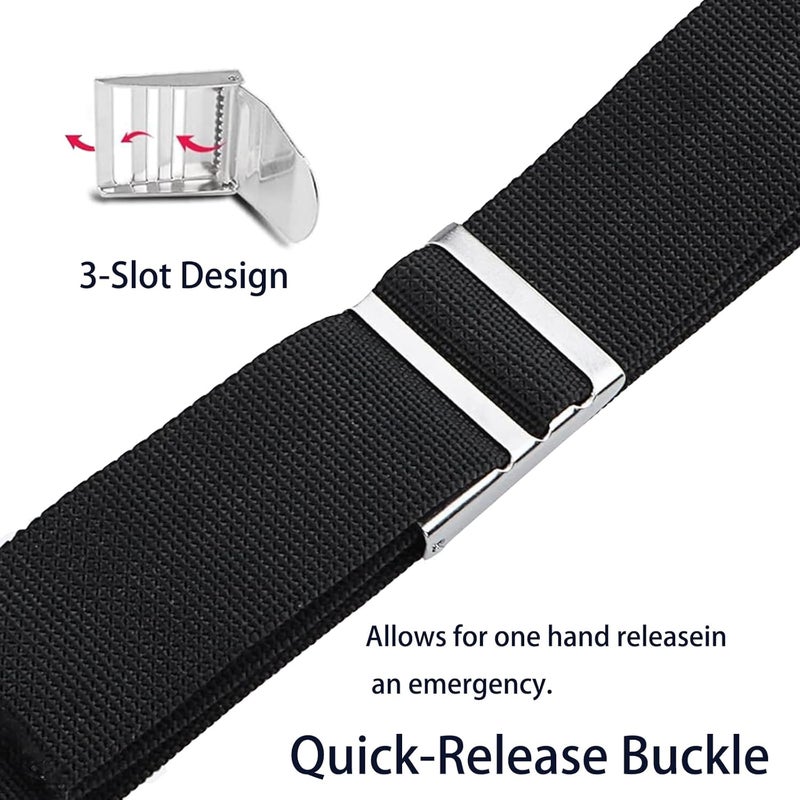 MOOCY 4 Neoprene Pocket Scuba Weight Belt，Spear Fishing Nylon-fit for Waist 32" to 52" - Quick-Release Buckle - Image 2