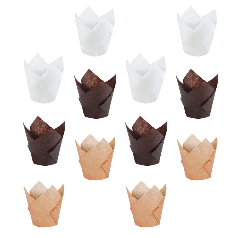1 Set 300Pcs Shape Cake Packing Cups Oil-proof Dessert Cake Liners - Image 1