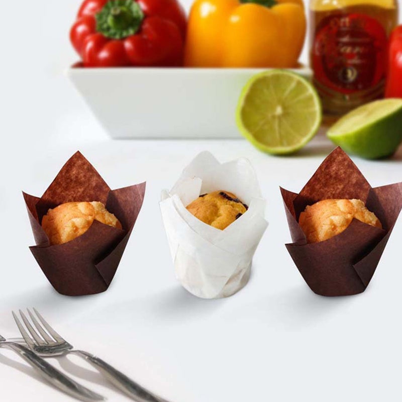 1 Set 300Pcs Shape Cake Packing Cups Oil-proof Dessert Cake Liners - Image 3
