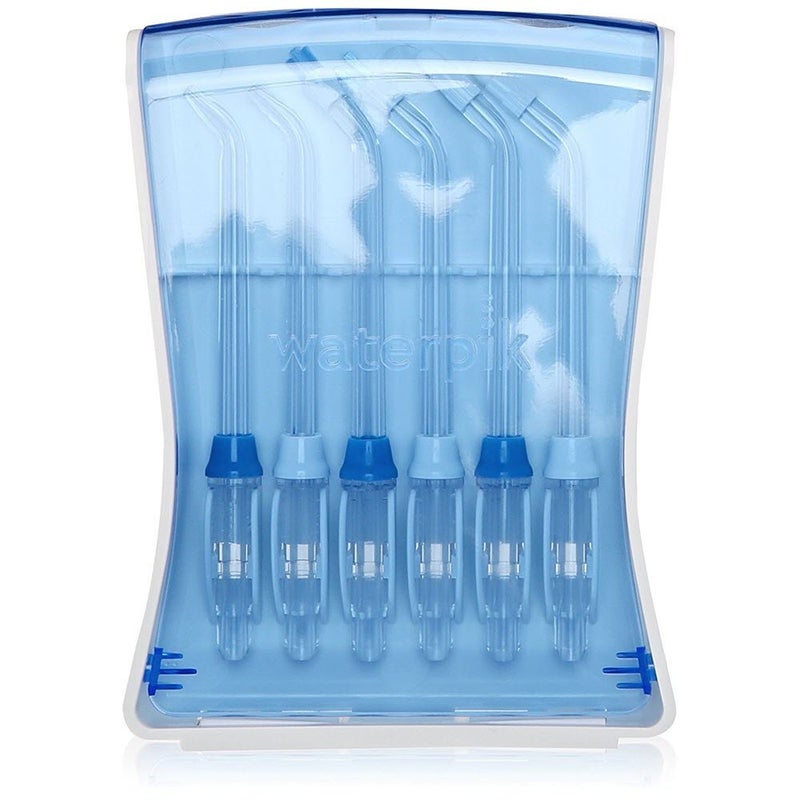 Waterpik Water Flosser 6 Count Replacement Tips With Case, Convenient, Hygienic and Sturdy for Easy Storage and Travel, Includes Precision, Orthodontic, Plaque Seeker Refill Heads Nozzles - Image 2