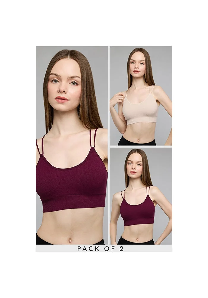 2 Pack Strappy Sports Bras