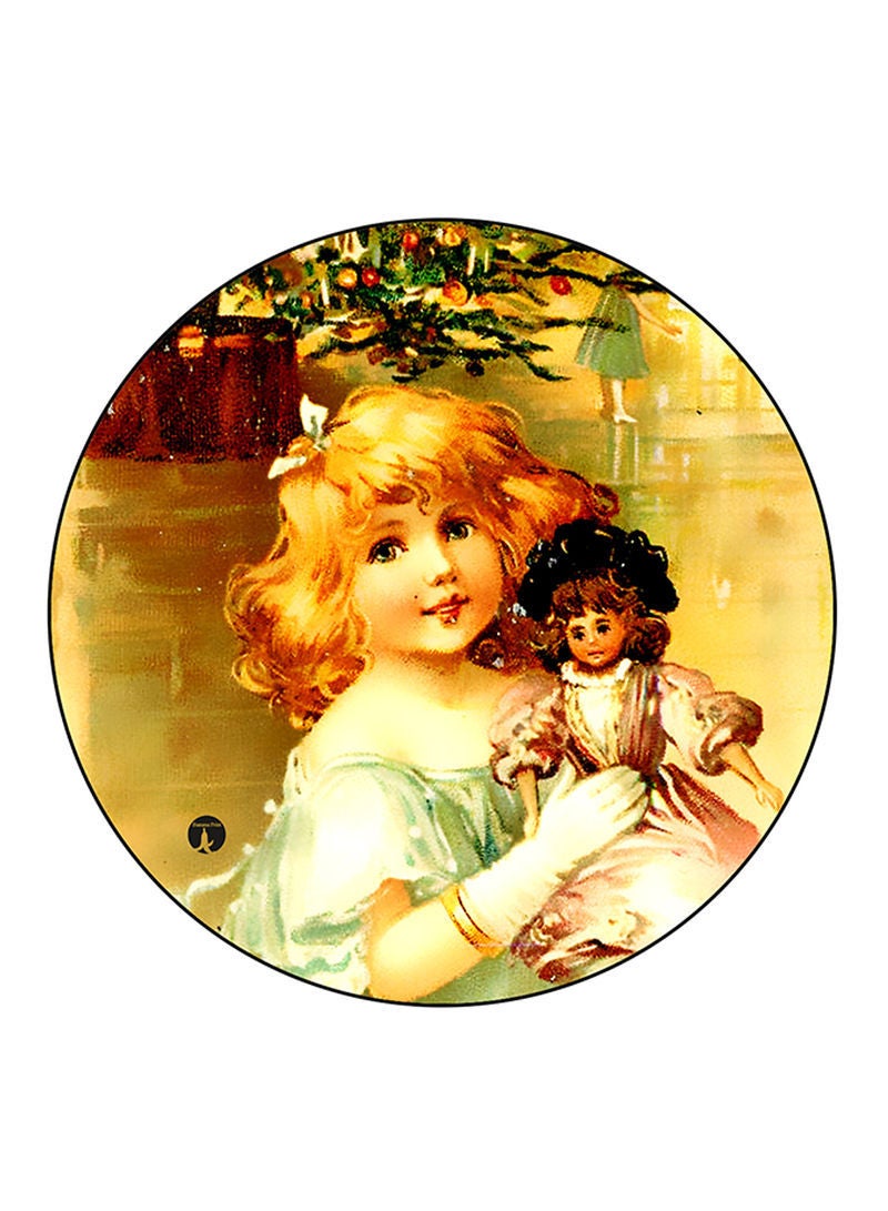 RKN Vintage Art Printed Fridge Magnet  Multicolour - Image 1