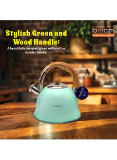 Whistling Tea Kettle, Wooden Handles, 3L Capacity, Stainless Steel, Flat Bottom, for Electric, Gas, Induction, Radiation Stoves, Fast Boiling Teapot, Kitchen Utensils - pzsku/ZD6DB0736A8B205A8B714Z/45/_/1738139286/2dd58236-b3f1-4851-9ea1-de71a53aacc5