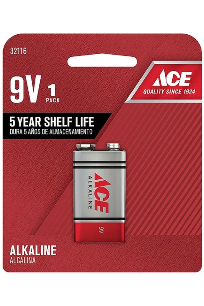 ACE 9V Ultra Alkaline Long Lasting High Performance Durable Battery