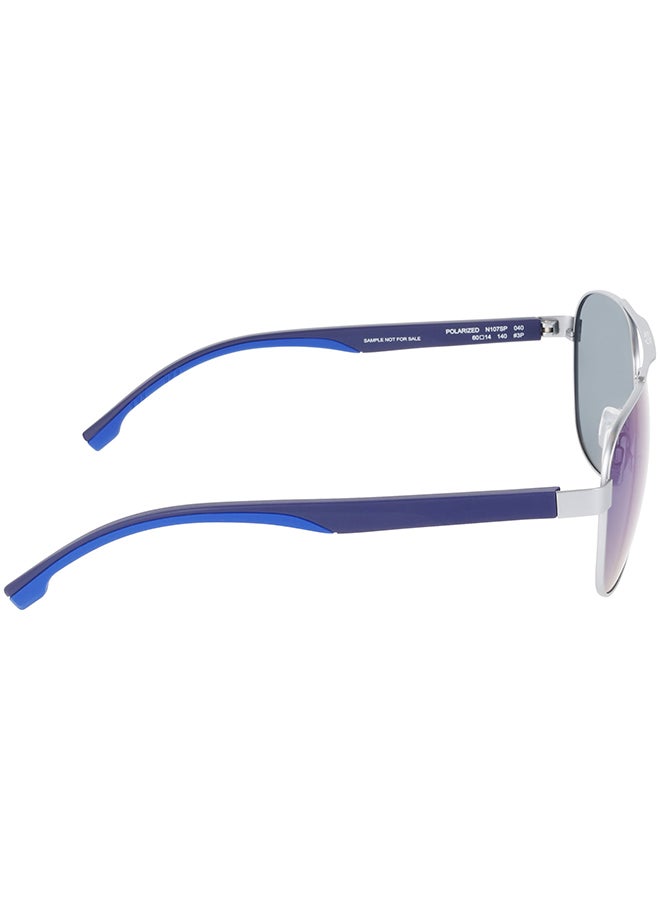 NAUTICA نظارات شمسية معدنية كاملة الإطار نوتيكا N107SP 6014 (040) فضي غير لامع - Image 5