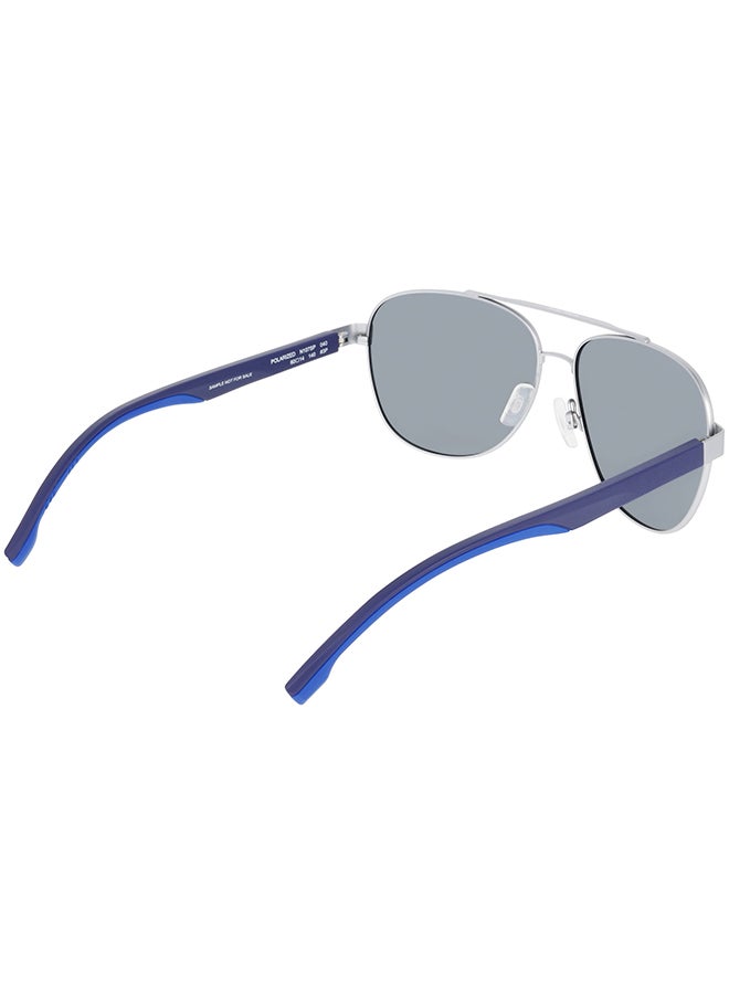 NAUTICA نظارات شمسية معدنية كاملة الإطار نوتيكا N107SP 6014 (040) فضي غير لامع - Image 4