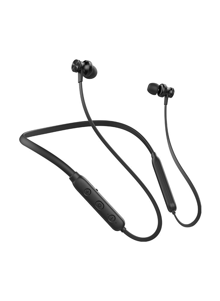 Riversong Stream N+ EA65 Wireless Neckband Earphones – Bluetooth 5.0, Magnetic Design, High Quality Sound, Hands-Free Calls, Lightweight & Ergonomic – Black - Image 2
