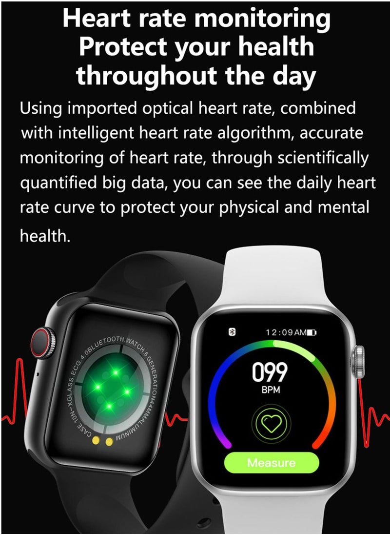 AROAQ - W17 PRO MAX Bluetooth Full Touch Wide Display Android Support Magnetic Charging Large Memory Waterproof Smart Watch Pink - Image 1