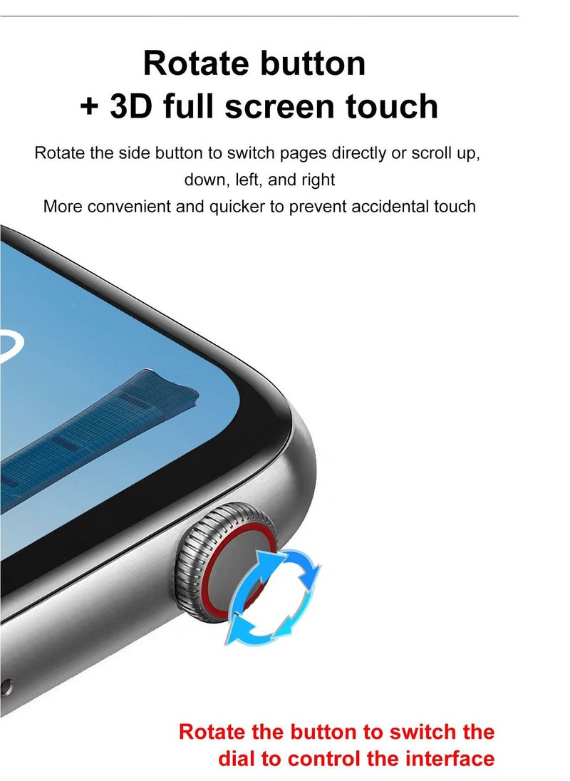 AROAQ - W17 PRO MAX Bluetooth Full Touch Wide Display Android Support Magnetic Charging Large Memory Waterproof Smart Watch Pink - Image 1