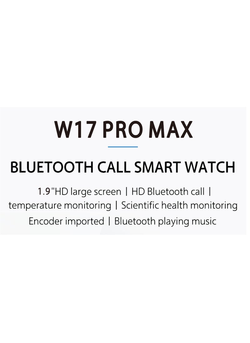 AROAQ - W17 PRO MAX Bluetooth Full Touch Wide Display Android Support Magnetic Charging Large Memory Waterproof Smart Watch Pink - Image 1