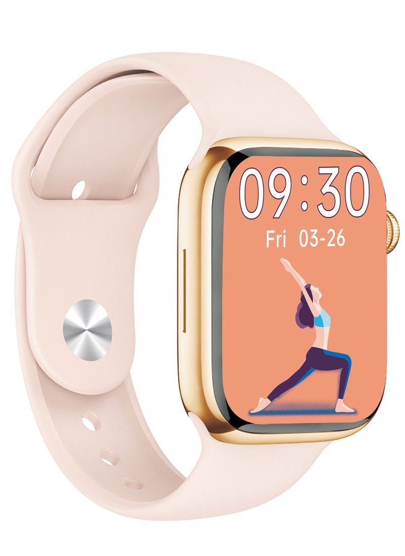 AROAQ - W17 PRO MAX Bluetooth Full Touch Wide Display Android Support Magnetic Charging Large Memory Waterproof Smart Watch Pink - Image 1