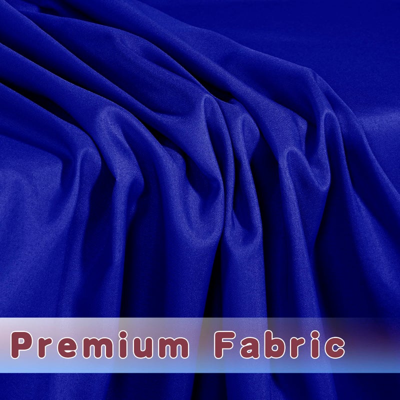 Holidayideas Royal Blue Fitted Table Clothes - 72 X 30 Inch - 2 Pack Rectangle Table Covers For 6 Foot Tables  Polyester Fabric Tablecloths For Folding Table  Parties  Holiday Dinner  Trade Show - Image 4