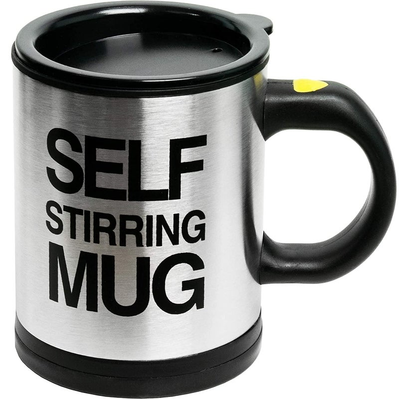 CELLEBII Stainless Steel Insulated Coffee Mug Coffee Mug self Stirring self String Coffee Mug Insulated Vacuum Travel Coffee Mug Pack of 1 - Image 2