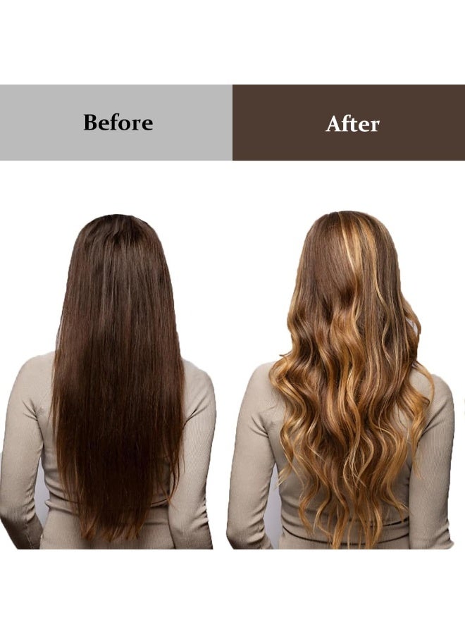 ماي كرييت مكواة تجعيد الشعر MAYCREATE® بدون حرارة، قضيب تجعيد مرن مع خطاف، بكرات ساتان لجميع أنواع الشعر، تجعيدات بدون حرارة للنوم مع قضبان التجعيد، تجعيدات بدون حرارة للشعر المصفف، بني - Image 5