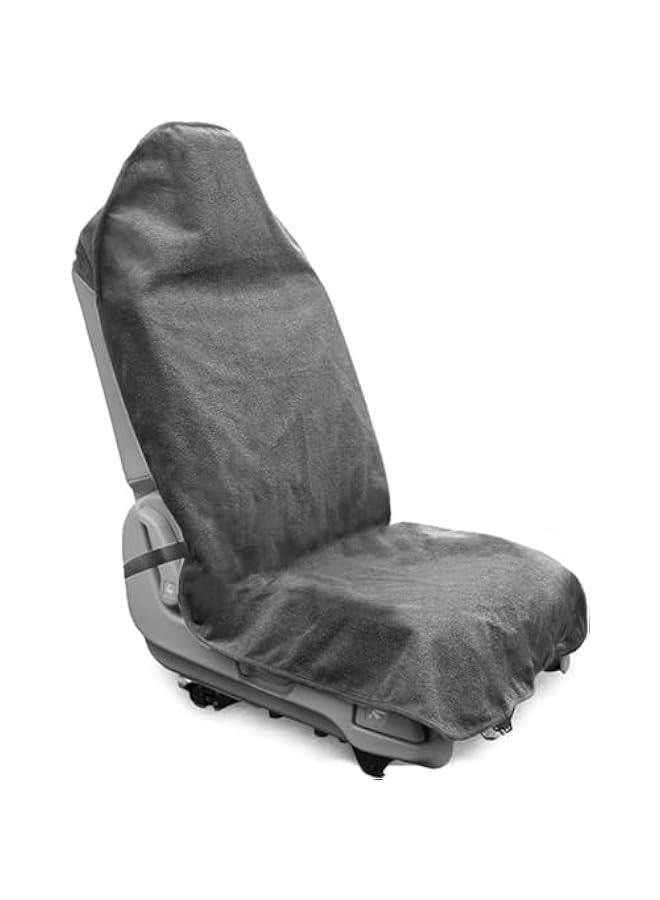 HOOKOR Waterproof Seat Cover,Washable Removable Non Slip Sweat Car seat, Driver Interior Accessories for Most Cars, Trucks, SUV, Van (Grey) - Image 1