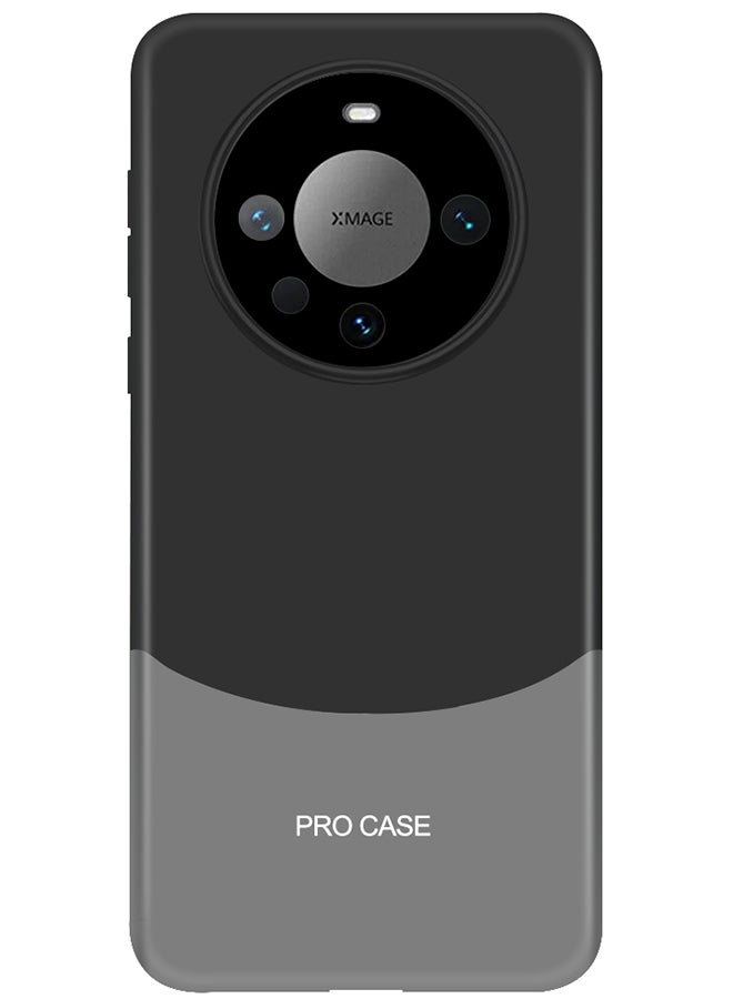 CATANES Huawei Mate 60 Pro Case Camera Full Cover Protector Shockproof Hard Case Cover Luxury and Fashionable Design Case Black - Image 1