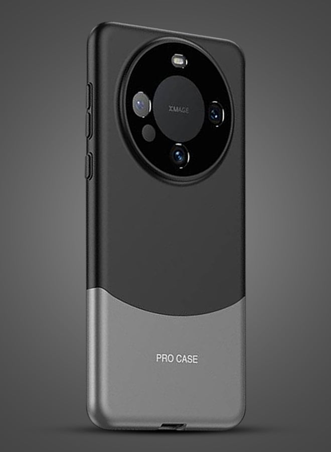 CATANES Huawei Mate 60 Pro Case Camera Full Cover Protector Shockproof Hard Case Cover Luxury and Fashionable Design Case Black - Image 5