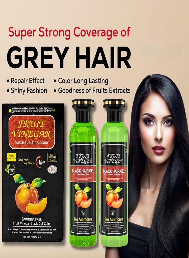 DOKDO Fruit Vinegar Gel Hair Color For Men & Women, Hair Color Dye for Black Hair (Black, 200ml) - Image 5