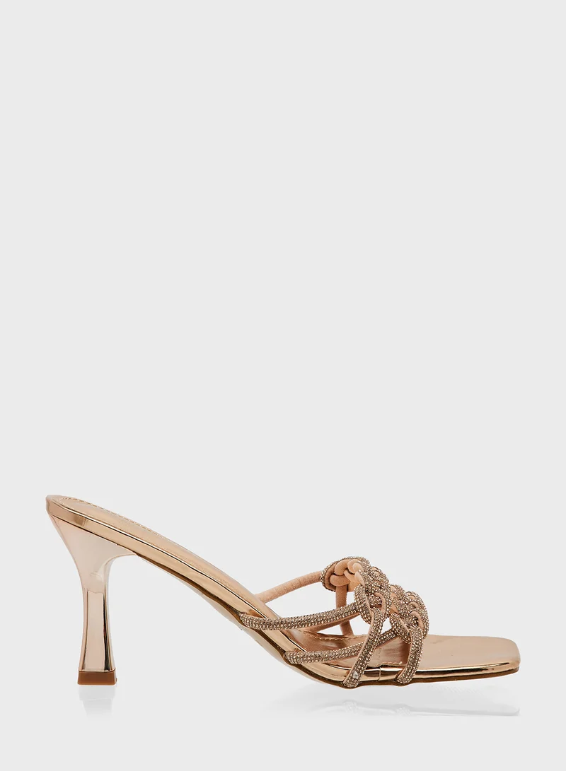 ELLA Diamante Heeled Sandal