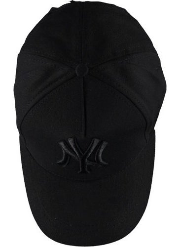 New York Bakery Co Men's Black Nylon Printed Hat 139453-5 