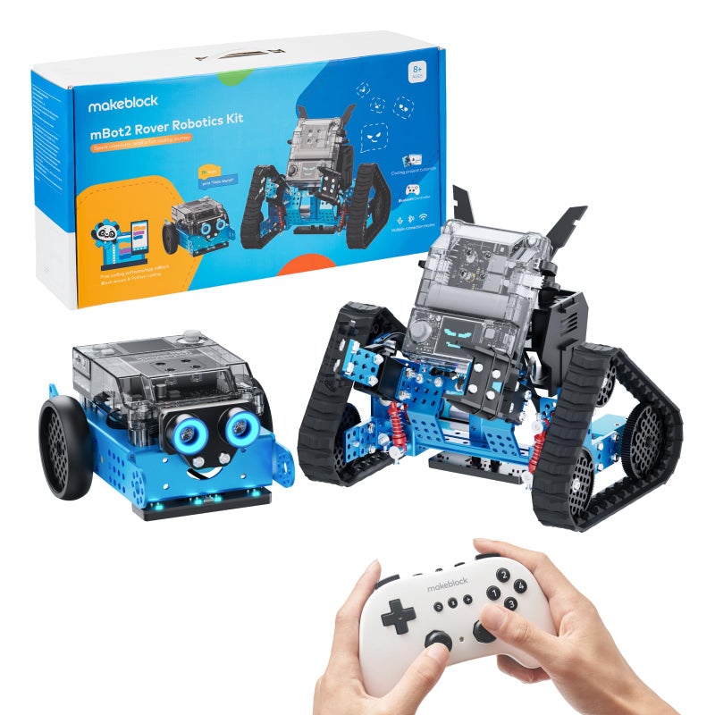 Makeblock mBot2 Rover Emo Robot Programming for Kids Interactive Robotics Kit Learning and Outdoor Play Remote Control Coding for Kids 812 and up STEM Educational Building Toys Gifts - Image 3
