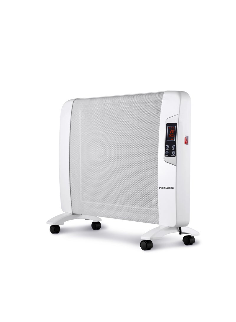 ميدياتيك مدفأة MediaTech Mica، مدفأة ميكا بقوة 2000 واط توفر دفئًا سريعًا وصامتًا وموفرًا للطاقة في تصميم مدمج وآمن مع غلاف بارد الملمس وحماية ضد الانقلاب - MTCH200 - Image 1